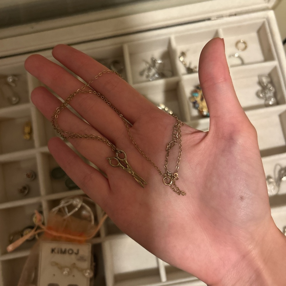 Gold Key Pendant Necklace